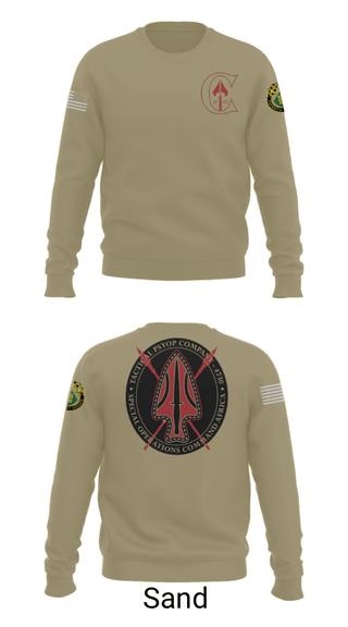 Crew Neck Sweatshirt, , Army, Teamtime, Team time, sublimation, custom sports apparel, team uniforms, spirit wear, spiritwear, sports uniforms, custom shirts, team store, custom team store, fundraiser sports, apparel fundraiser