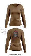 A CO 309th MI BN 82109621 Women's Long Sleeve V-neck Shirt - 3
