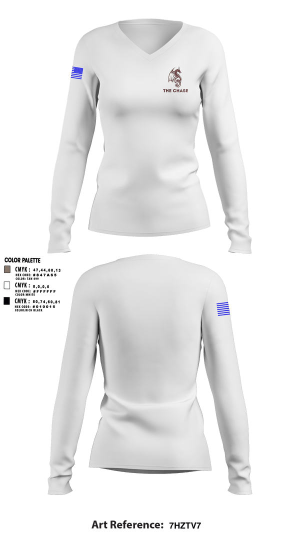 Women's Long Sleeve Vneck Shirt, , Police, Teamtime, Team time, sublimation, custom sports apparel, team uniforms, spirit wear, spiritwear, sports uniforms, custom shirts, team store, custom team store, fundraiser sports, apparel fundraiser