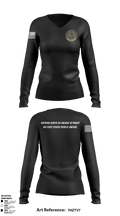 Narcotics Unit Alabama 64071055 Women's Long Sleeve V-neck Shirt - 2