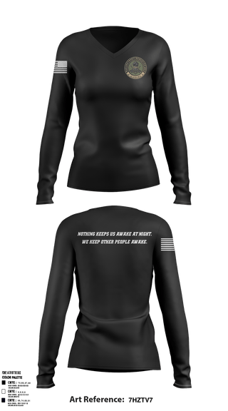 Women's Long Sleeve Vneck Shirt, , Police, Teamtime, Team time, sublimation, custom sports apparel, team uniforms, spirit wear, spiritwear, sports uniforms, custom shirts, team store, custom team store, fundraiser sports, apparel fundraiser