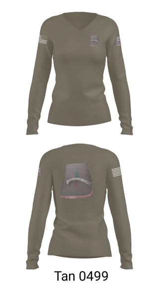 Women's Long Sleeve Vneck Shirt, , Army, Teamtime, Team time, sublimation, custom sports apparel, team uniforms, spirit wear, spiritwear, sports uniforms, custom shirts, team store, custom team store, fundraiser sports, apparel fundraiser