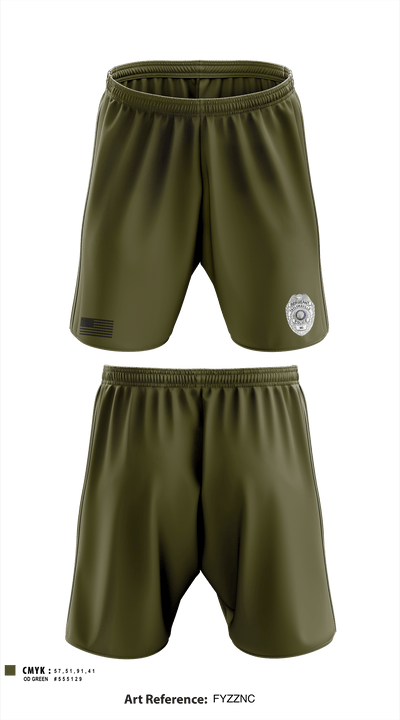 TAYLORSVILLE POLICE DEPARTMENT LT 27466887 Athletic Shorts With Pockets - 5