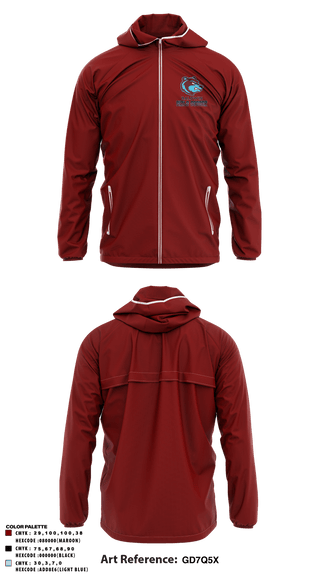 Windbreaker, Baldwin High School, Spirit Store, Teamtime, Team time, sublimation, custom sports apparel, team uniforms, spirit wear, spiritwear, sports uniforms, custom shirts, team store, custom team store, fundraiser sports, apparel fundraiser