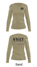 Special Weapon And Tactics Sindh Police 70467101 Women's Long Sleeve V-neck Shirt - 41