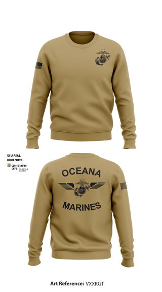 Crew Neck Sweatshirt, , Marines, Teamtime, Team time, sublimation, custom sports apparel, team uniforms, spirit wear, spiritwear, sports uniforms, custom shirts, team store, custom team store, fundraiser sports, apparel fundraiser
