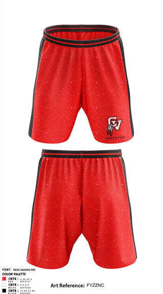 Athletic Shorts With Pockets, Big Reds, Track & Field, Teamtime, Team time, sublimation, custom sports apparel, team uniforms, spirit wear, spiritwear, sports uniforms, custom shirts, team store, custom team store, fundraiser sports, apparel fundraiser