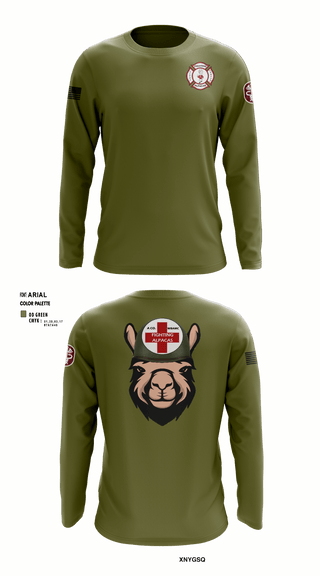 Long Sleeve Performance Shirt, WBAMCAlpha Company, WBAMC, Softball, Teamtime, Team time, sublimation, custom sports apparel, team uniforms, spirit wear, spiritwear, sports uniforms, custom shirts, team store, custom team store, fundraiser sports, apparel fundraiser