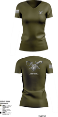 Marine Barracks/ Marine Detachment   32nd St Naval Base 77894052 Women's Short Sleeve V-neck Shirt - 2