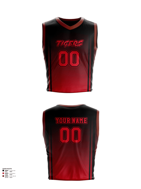 Mens Reversible Basketball Jersey, Tigers, Men's Basketball, Teamtime, Team time, sublimation, custom sports apparel, team uniforms, spirit wear, spiritwear, sports uniforms, custom shirts, team store, custom team store, fundraiser sports, apparel fundraiser