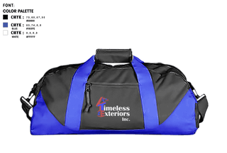 Duffle Bag, Timeless exteriorsTimeless exteriors, , Teamtime, Team time, sublimation, custom sports apparel, team uniforms, spirit wear, spiritwear, sports uniforms, custom shirts, team store, custom team store, fundraiser sports, apparel fundraiser