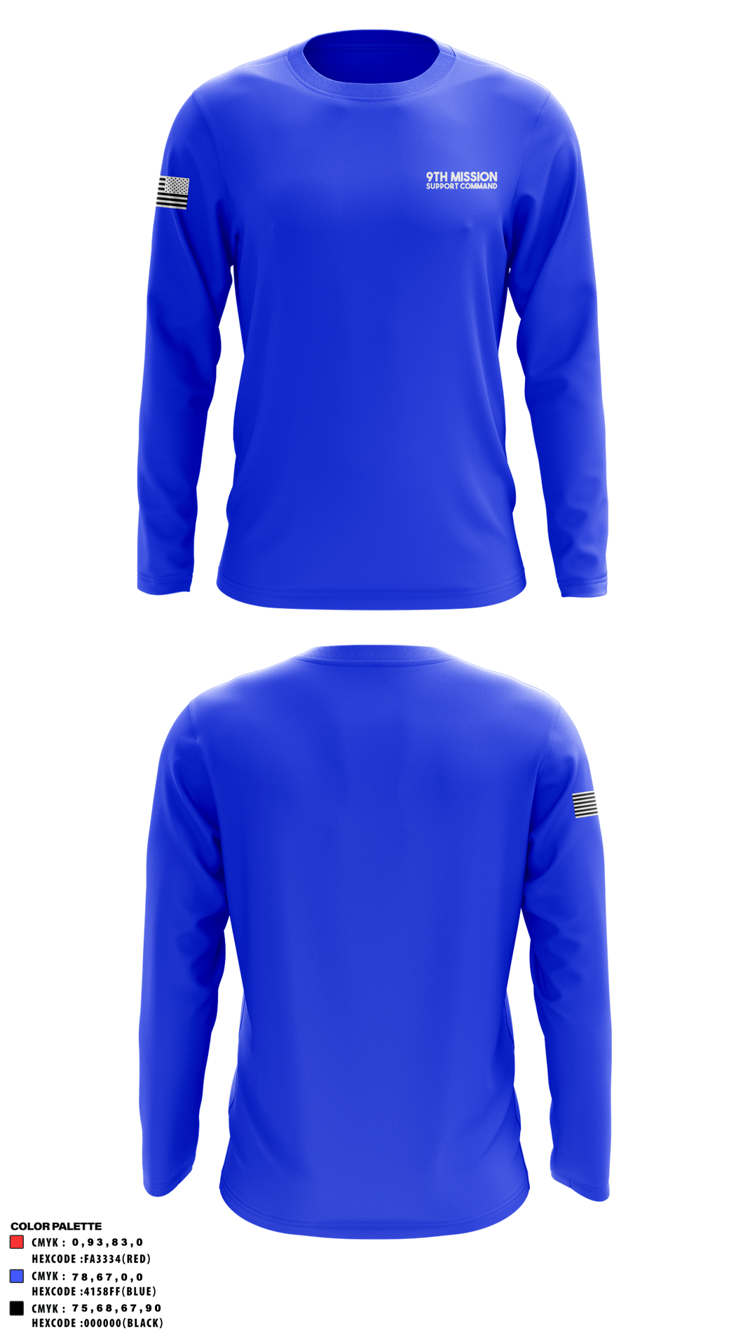 9th Support Command Long Sleeve Performance - 2 – Teamtime
