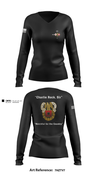 Women's Long Sleeve Vneck Shirt, , National Guard, Teamtime, Team time, sublimation, custom sports apparel, team uniforms, spirit wear, spiritwear, sports uniforms, custom shirts, team store, custom team store, fundraiser sports, apparel fundraiser