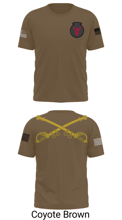 1-145th Armor 33702857 Short Sleeve Performance Shirt - 32
