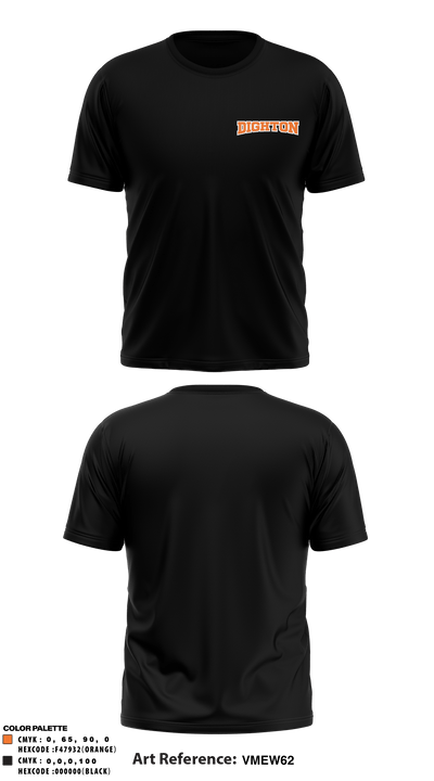 Dighton High School 76298618 Short Sleeve Performance Shirt - 4