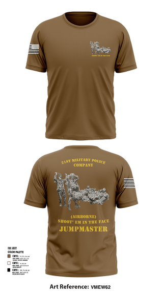 Short Sleeve Performance Shirt, 21ST MILITARY POLICE COMPANY (AIRBORNE), Army, Teamtime, Team time, sublimation, custom sports apparel, team uniforms, spirit wear, spiritwear, sports uniforms, custom shirts, team store, custom team store, fundraiser sports, apparel fundraiser