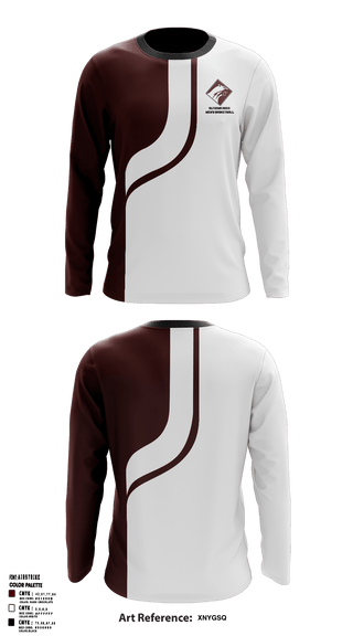 Long Sleeve Performance Shirt, Altoona Area Junior High School Basketball, Men's Basketball, Teamtime, Team time, sublimation, custom sports apparel, team uniforms, spirit wear, spiritwear, sports uniforms, custom shirts, team store, custom team store, fundraiser sports, apparel fundraiser