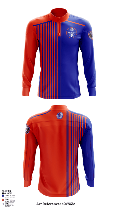 Whiteland Community High School Volleyball 82178540 Quarter Zip Jacket - 1