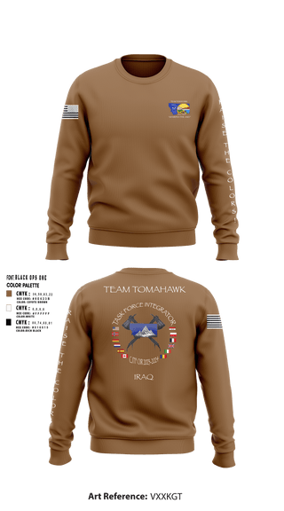 Crew Neck Sweatshirt, 1889th RSG, Army, Teamtime, Team time, sublimation, custom sports apparel, team uniforms, spirit wear, spiritwear, sports uniforms, custom shirts, team store, custom team store, fundraiser sports, apparel fundraiser