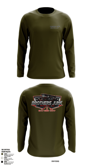 Long Sleeve Performance Shirt, Brothers Junk Removal LLCBrothers Junk Removal LLC, , Teamtime, Team time, sublimation, custom sports apparel, team uniforms, spirit wear, spiritwear, sports uniforms, custom shirts, team store, custom team store, fundraiser sports, apparel fundraiser