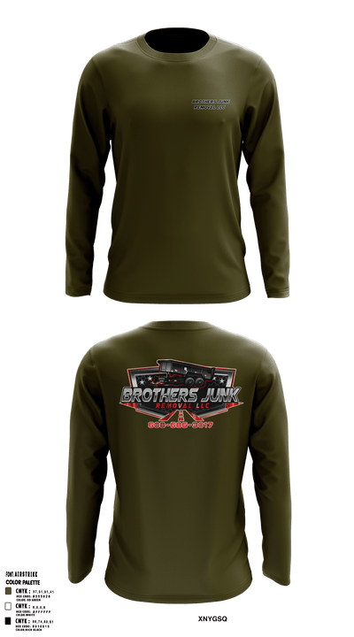 Brothers Junk Removal LLCBrothers Junk Removal LLC 92476770 Long Sleeve Performance Shirt - 2