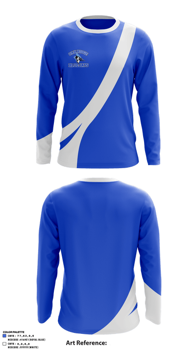 Oak Ridge R-6 High School 85998185 Long Sleeve Performance Shirt - 4
