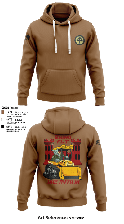 HHC 1-114 Infantry Brigade 59777131 Hoodie - 1