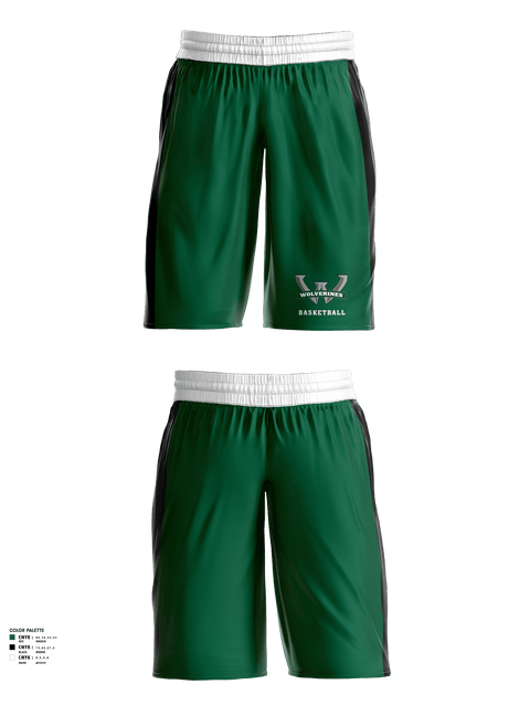 Mens Basketball Shorts, Woodland High School, Men's Basketball, Teamtime, Team time, sublimation, custom sports apparel, team uniforms, spirit wear, spiritwear, sports uniforms, custom shirts, team store, custom team store, fundraiser sports, apparel fundraiser