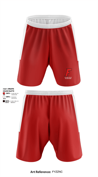 Athletic Shorts With Pockets, Fairfield Warriors, Spirit Store, Teamtime, Team time, sublimation, custom sports apparel, team uniforms, spirit wear, spiritwear, sports uniforms, custom shirts, team store, custom team store, fundraiser sports, apparel fundraiser