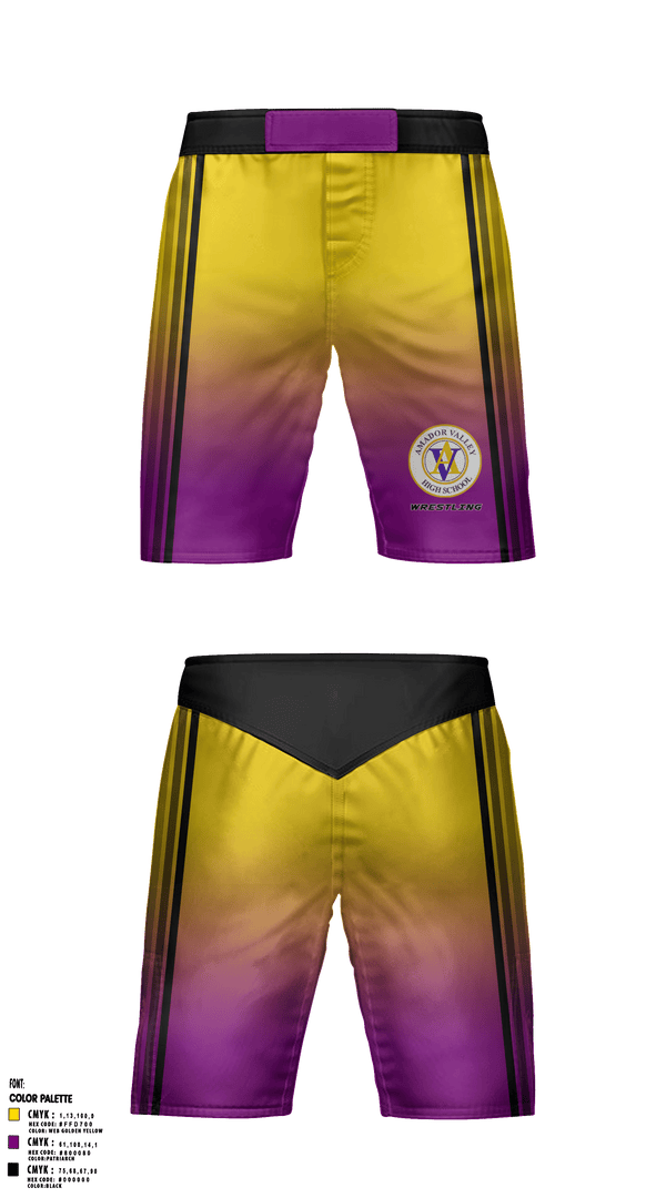 Fight Shorts, Amador Valley High School Wrestling, Wrestling, Teamtime, Team time, sublimation, custom sports apparel, team uniforms, spirit wear, spiritwear, sports uniforms, custom shirts, team store, custom team store, fundraiser sports, apparel fundraiser