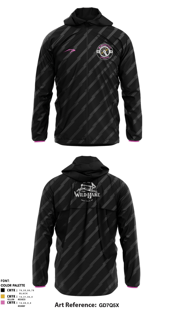 Windbreaker, Electric city shockerz, Rugby, Teamtime, Team time, sublimation, custom sports apparel, team uniforms, spirit wear, spiritwear, sports uniforms, custom shirts, team store, custom team store, fundraiser sports, apparel fundraiser