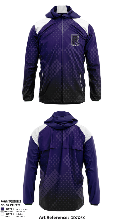 Front Range Christian High School Cheer 44410707 Windbreaker - 1