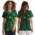 Shamrocks Basketball 10314107 Women's Short Sleeve V-neck Shirt - 1