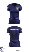 Benedict College Police K-9 18816418 Women's Short Sleeve V-neck Shirt - 1