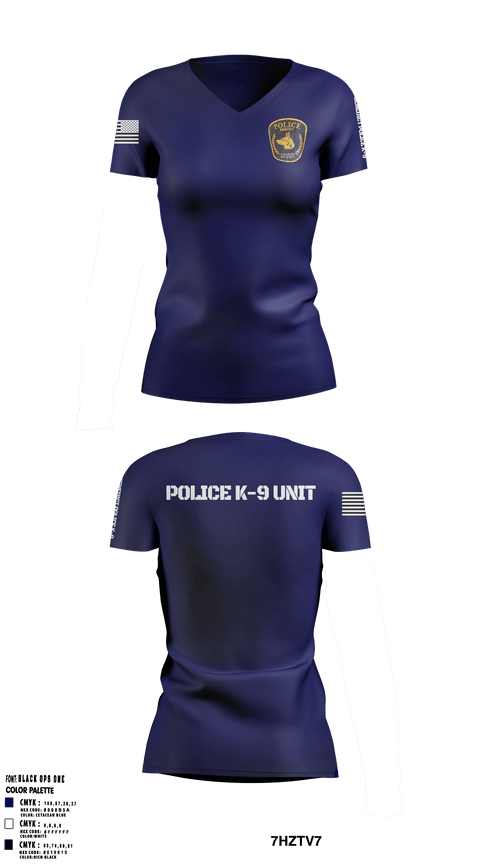Women's Short Sleeve Vneck Shirt, , Police, Teamtime, Team time, sublimation, custom sports apparel, team uniforms, spirit wear, spiritwear, sports uniforms, custom shirts, team store, custom team store, fundraiser sports, apparel fundraiser