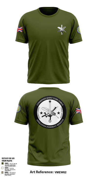 CJTF-OIR PAO 87196847 Short Sleeve Performance Shirt - 54