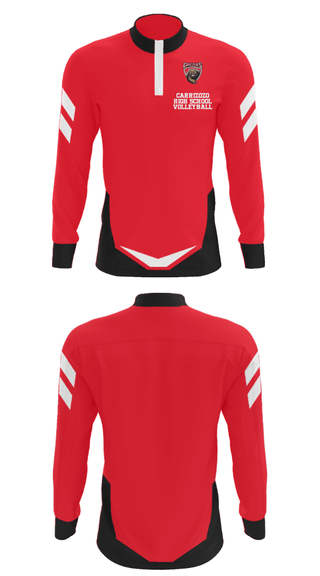 Quarter Zip Jacket, Carrizozo High School Volleyball, Women's Volleyball, Teamtime, Team time, sublimation, custom sports apparel, team uniforms, spirit wear, spiritwear, sports uniforms, custom shirts, team store, custom team store, fundraiser sports, apparel fundraiser