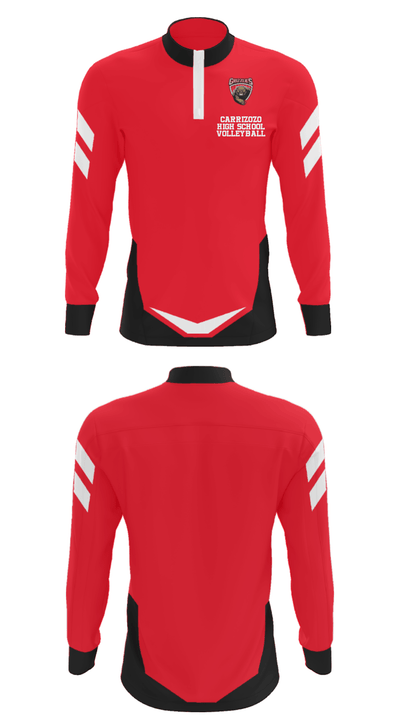Carrizozo High School Volleyball 61072858 Quarter Zip Jacket - 6