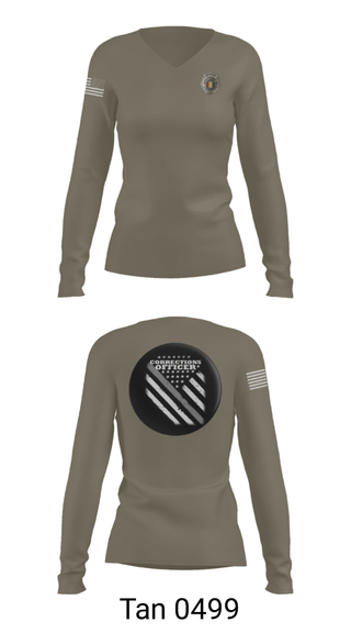 Women's Long Sleeve Vneck Shirt, , Police, Teamtime, Team time, sublimation, custom sports apparel, team uniforms, spirit wear, spiritwear, sports uniforms, custom shirts, team store, custom team store, fundraiser sports, apparel fundraiser