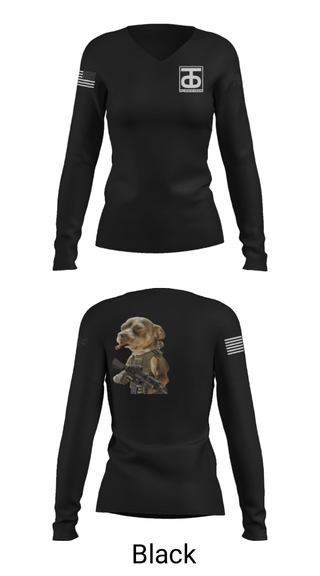 Women's Long Sleeve Vneck Shirt, , Army, Teamtime, Team time, sublimation, custom sports apparel, team uniforms, spirit wear, spiritwear, sports uniforms, custom shirts, team store, custom team store, fundraiser sports, apparel fundraiser