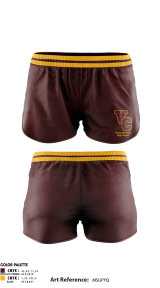 Women's Shorts, Valley Christian High School Cheer, Cheer, Teamtime, Team time, sublimation, custom sports apparel, team uniforms, spirit wear, spiritwear, sports uniforms, custom shirts, team store, custom team store, fundraiser sports, apparel fundraiser