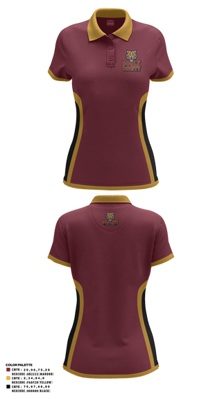 Women's Short Sleeve Performance Polo, Lady bobcats, Women's Basketball, Teamtime, Team time, sublimation, custom sports apparel, team uniforms, spirit wear, spiritwear, sports uniforms, custom shirts, team store, custom team store, fundraiser sports, apparel fundraiser