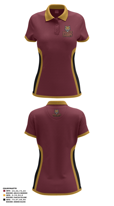 Lady bobcats 62668668 Women's Short Sleeve Performance Polo  - 1