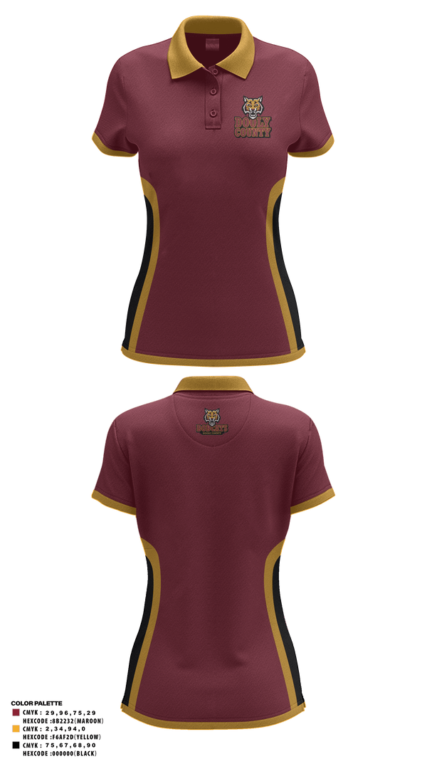 Women's Short Sleeve Performance Polo, Lady bobcats, Women's Basketball, Teamtime, Team time, sublimation, custom sports apparel, team uniforms, spirit wear, spiritwear, sports uniforms, custom shirts, team store, custom team store, fundraiser sports, apparel fundraiser