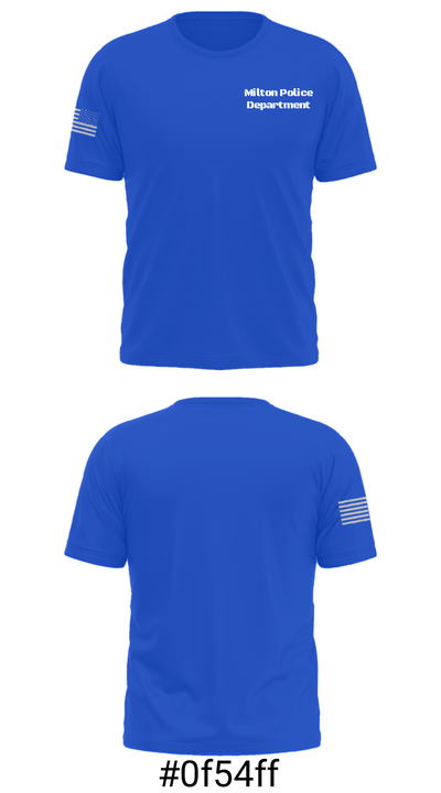 Milton Police Department 34508245 Short Sleeve Performance Shirt - 31