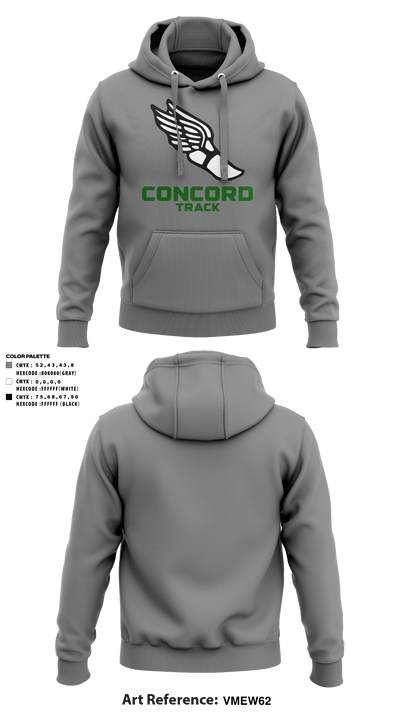 Concord High School Track 53059740 Hoodie - 6