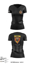 272 Chemical Decon 1 62690380 Women's Short Sleeve V-neck Shirt - 11