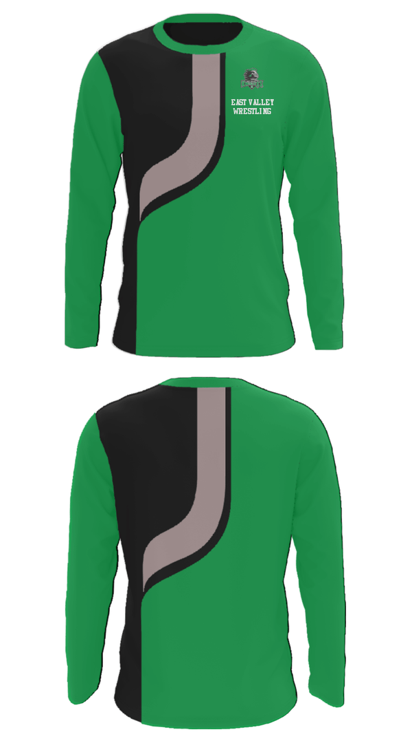 Long Sleeve Performance Shirt, East Valley Wrestling, Wrestling, Teamtime, Team time, sublimation, custom sports apparel, team uniforms, spirit wear, spiritwear, sports uniforms, custom shirts, team store, custom team store, fundraiser sports, apparel fundraiser
