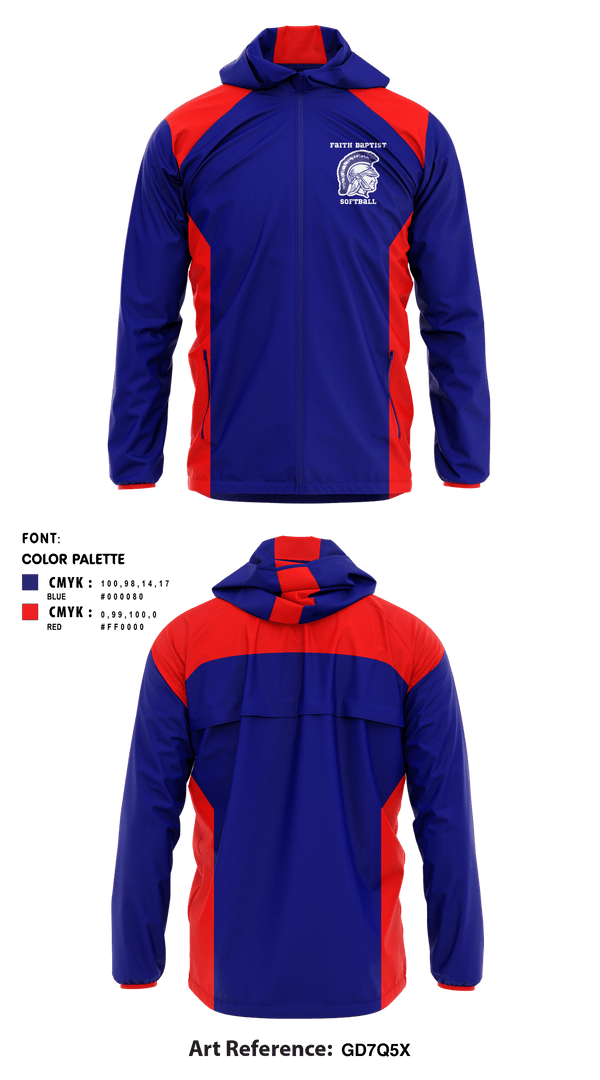 Windbreaker, Faith Baptist High School Softball, Softball, Teamtime, Team time, sublimation, custom sports apparel, team uniforms, spirit wear, spiritwear, sports uniforms, custom shirts, team store, custom team store, fundraiser sports, apparel fundraiser