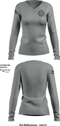 Jaimie Cox Foundation 83768320 Women's Long Sleeve V-neck Shirt - 11